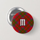 Clan MacDonald van Keppoch Tartan Button (Voorkant /achterkant)