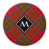 Clan MacDonald van Keppoch Tartan Ceramic Knob Keramische Knop (Voorkant)