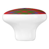 Clan MacDonald van Keppoch Tartan Ceramic Knob Keramische Knop (Zijkant)
