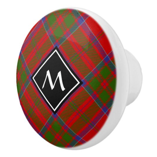 Clan MacDonald van Keppoch Tartan Ceramic Knob Keramische Knop (Rechts)