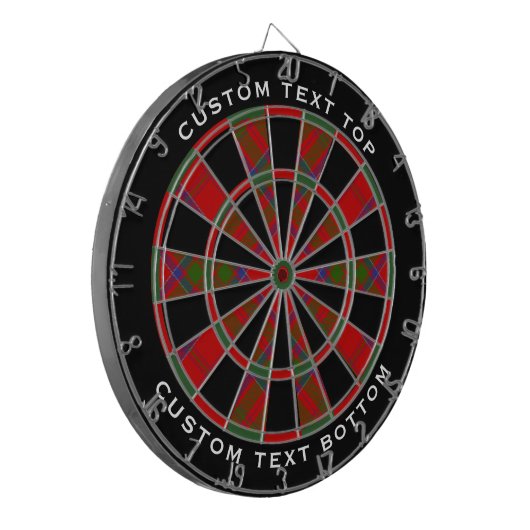 Clan MacDonald van Keppoch Tartan Dart Board Dartbord (Voorkant Links)