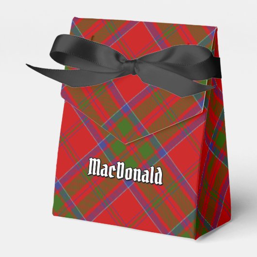 Clan MacDonald van Keppoch Tartan Favor Box Bedankdoosjes (Voorkant Zijde)