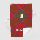 Clan MacDonald van Keppoch Tartan Golfhanddoek (Insitu)