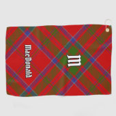 Clan MacDonald van Keppoch Tartan Golfhanddoek (Horizontaal)