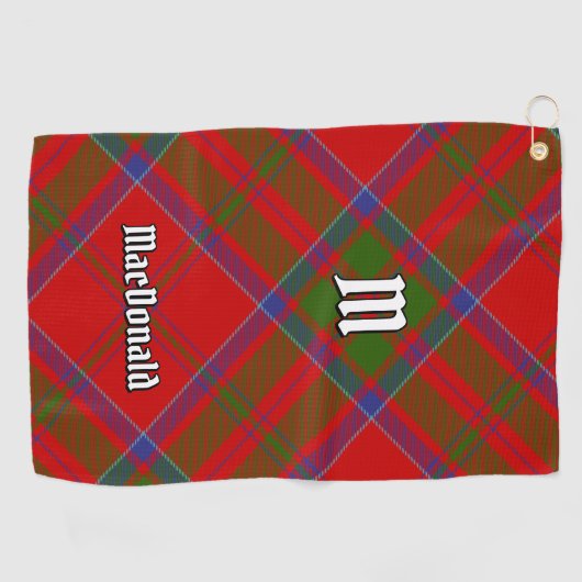 Clan MacDonald van Keppoch Tartan Golfhanddoek (Horizontaal)