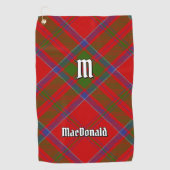 Clan MacDonald van Keppoch Tartan Golfhanddoek (Voorkant)
