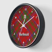 Clan MacDonald van Keppoch Tartan Grote klok (Hoek)