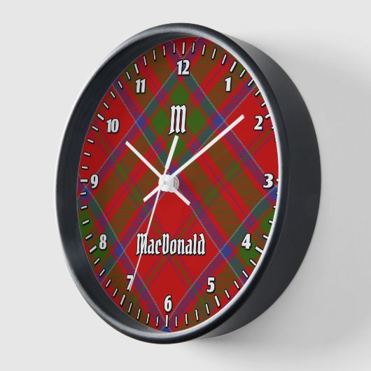 Clan MacDonald van Keppoch Tartan Grote klok (Hoek)
