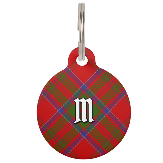 Clan MacDonald van Keppoch Tartan ID Tag Huisdierpenning (Voorkant)