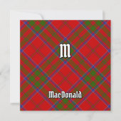 Clan MacDonald van Keppoch Tartan Kaart (Voorkant)