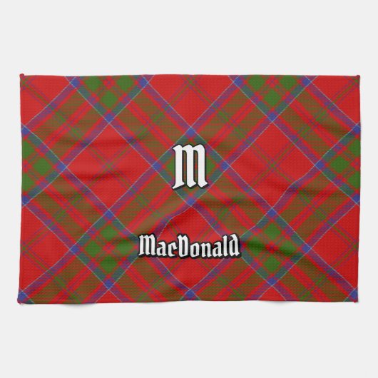 Clan MacDonald van Keppoch Tartan Kitchen Towel Theedoek (Horizontaal)