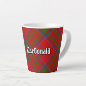 Clan MacDonald van Keppoch Tartan Latte Mok (Rechterhoek)