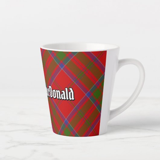 Clan MacDonald van Keppoch Tartan Latte Mok (Rechts)