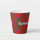 Clan MacDonald van Keppoch Tartan Latte Mok (Voorkant)