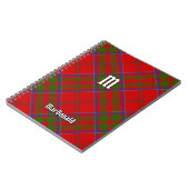 Clan MacDonald van Keppoch Tartan Notitieboek (Linkerzijde)
