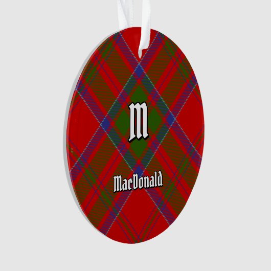 Clan MacDonald van Keppoch Tartan Ornament (voorkant)
