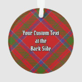 Clan MacDonald van Keppoch Tartan Ornament (achterkant)