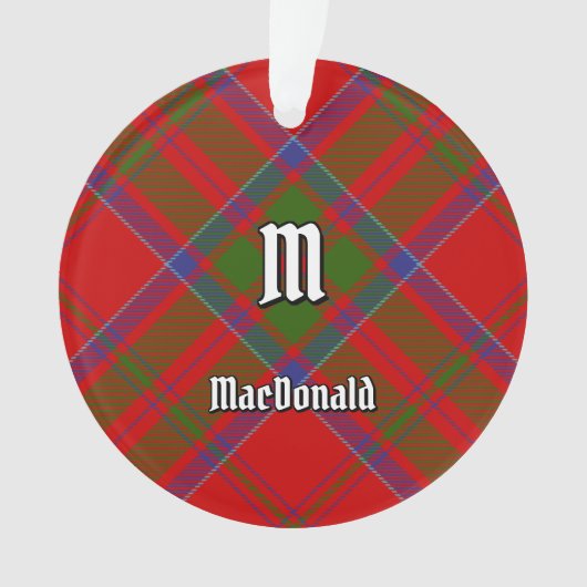 Clan MacDonald van Keppoch Tartan Ornament (voorkant)