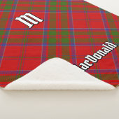 Clan MacDonald van Keppoch Tartan Sherpa Blanket Sherpa Deken (3/4)