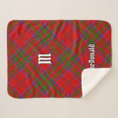 Clan MacDonald van Keppoch Tartan Sherpa Blanket Sherpa Deken (Voorkant (horizontaal))