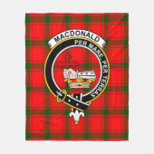 Clan MacDonald van Slapat Macdonalds van Donald Ta Fleece Deken (Voorkant)