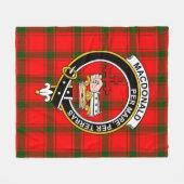 Clan MacDonald van Slapat Macdonalds van Donald Ta Fleece Deken (Voorkant (Horizontaal))