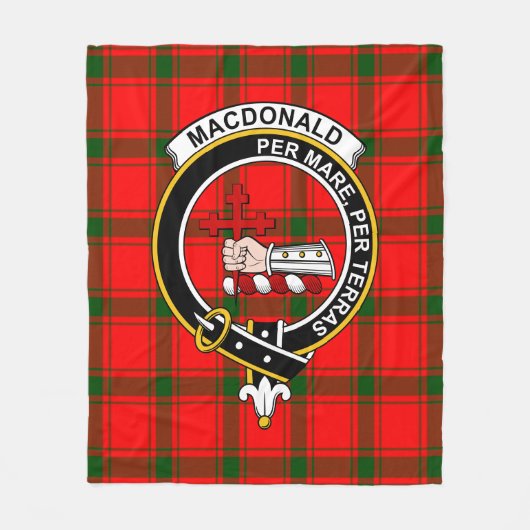Clan MacDonald van Slapat Macdonalds van Slapat Ta Fleece Deken (Voorkant)