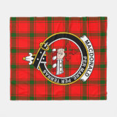 Clan MacDonald van Slapat Macdonalds van Slapat Ta Fleece Deken (Voorkant (Horizontaal))