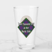 Clan MacDonald wapenschild boven tartan Glas (Achterkant)