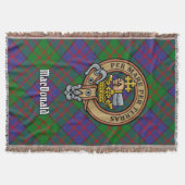 Clan MacDonald wapenschild over tartan Deken (Voorkant)