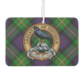 Clan MacDonell of Glengarry Crest over Tartan Luchtverfrisser (Voorkant)
