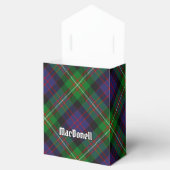 Clan MacDonell of Glengarry Tartan Bedankdoosjes (Geopend)