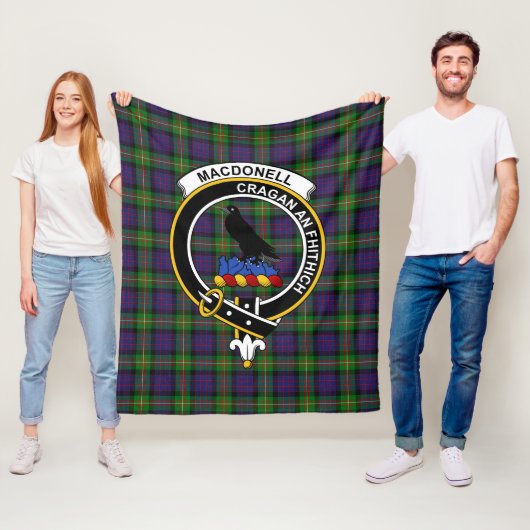 Clan MacDonell of Glengarry Tartan Schotse Plaid Fleece Deken (In situ)