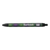 Clan MacDonell of Glengarry Tartan Zwarte Inkt Pen (Voorkant)