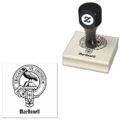 Clan MacDonell of Glengarry Wapen Rubberstempel (Gestempeld)