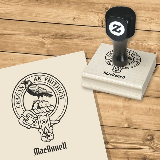 Clan MacDonell of Glengarry Wapen Rubberstempel