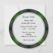 Clan MacDonell van Glengarry Tartan Kaart (Achterkant)
