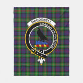 Clan MacDonell van Glengarry Tartan Pset Fleece Deken (Voorkant)