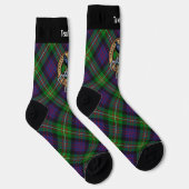 Clan MacDonell van Glengarry Wapen over Tartan Sokken (Rechts)