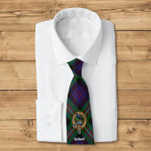 Clan MacDonell van Glengarry Wapen over Tartan Stropdas