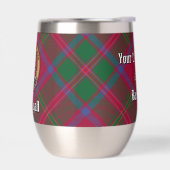Clan MacDougall Crest over Tartan (Links)