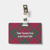 Clan MacDougall Crest over tartan Badge (Achterkant met clip)
