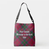 Clan MacDougall Crest over tartan Crossbody Tas (Achterkant)