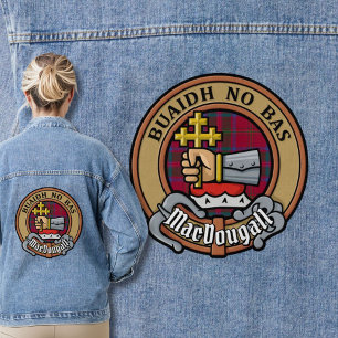 Clan MacDougall Crest over Tartan Denim Jacket