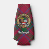 Clan MacDougall Crest over Tartan Flesjeskoeler (Voorkant)