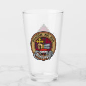 Clan MacDougall Crest over Tartan Glas (Voorkant)