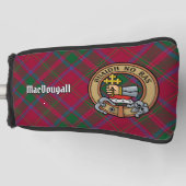 Clan MacDougall Crest over Tartan Golfheadcover (Voorkant)