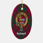Clan MacDougall Crest over Tartan Keramisch Ornament (Rechts)