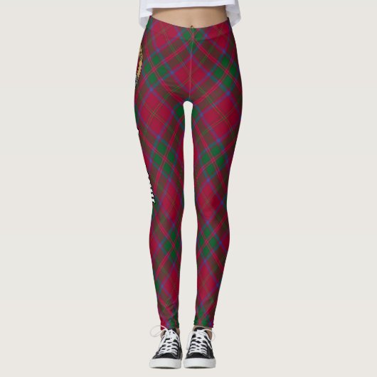Clan MacDougall Crest over Tartan Leggings (Voorkant)