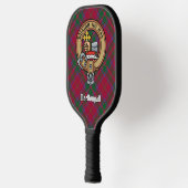 Clan MacDougall Crest over tartan Pickleball Paddle (Links)